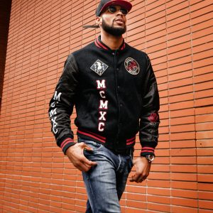 Bomber MCMXC Rouge et Noir