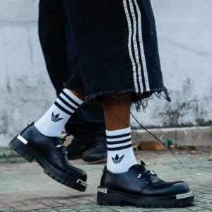 Chaussure Mocassins En Cuire Noir